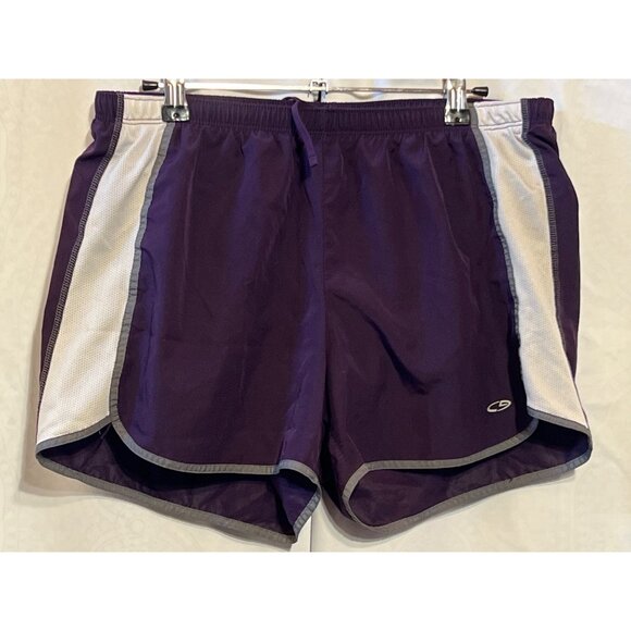 C9 Champion Womens Purple Athletic Running Shorts Size M Polyester Mesh Trim - Picture 1 of 11